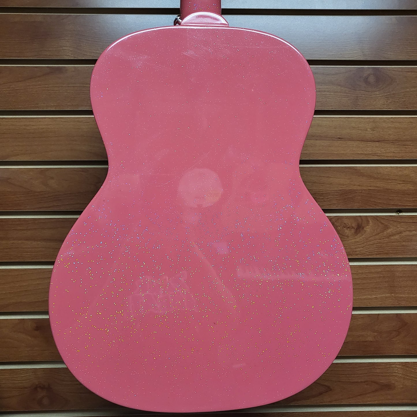Luna Aurora Borealis 3/4 Size Acoustic Guitar Pink Sparkle