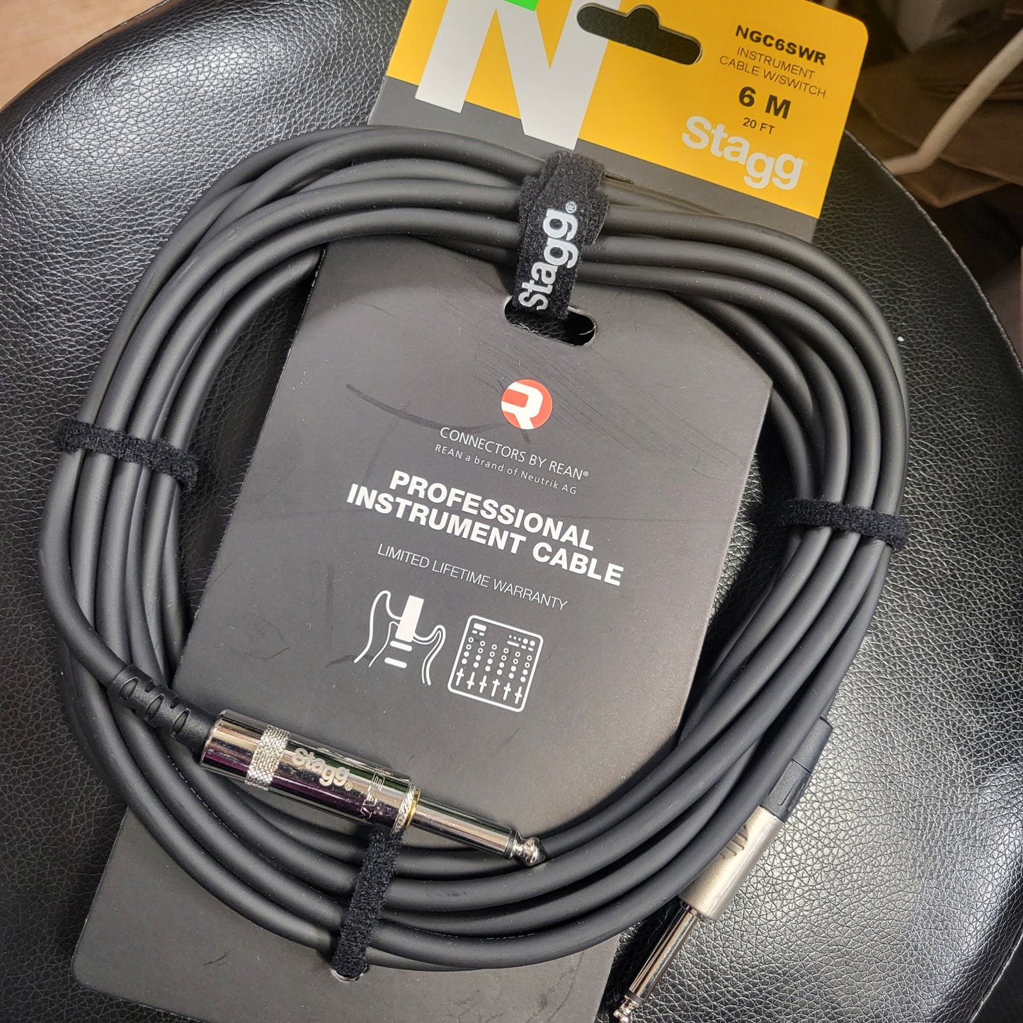 Stagg Instrument cable 6M/20FT NGC6SWR