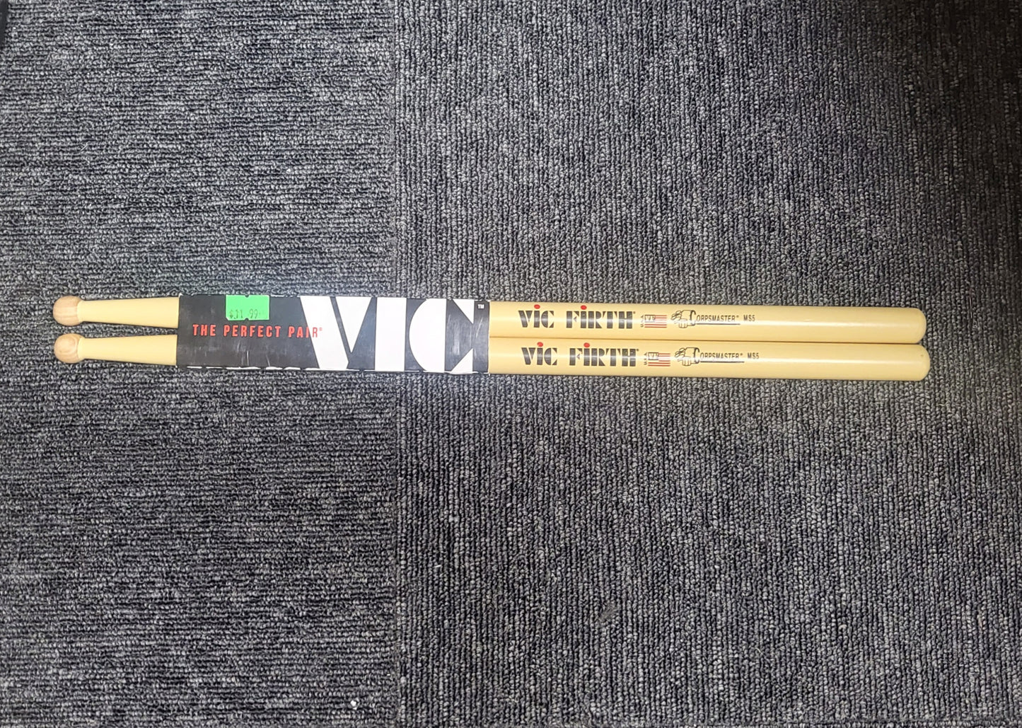 Vic Firth Corpsmaster MS5 Wood Tip Yellow Drum Sticks