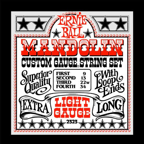 Ernie Ball Custom Light 9-34 Mandolin Strings