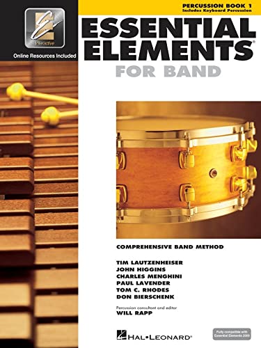 ESSENTIAL ELEMENTS FOR BAND – PERCUSSION/KEYBOARD PERCUSSION BOOK 1 WITH EEI