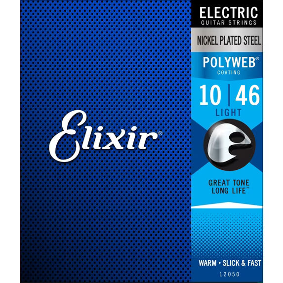 Elixir Polyweb Electric Guitar Strings Nickel Plated Steel Light 10|46
