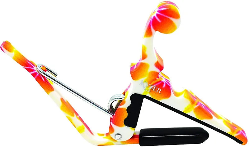 Kyser Quick-Change Capo For Ukuleles, Pastel Hibiscus, KUPHA