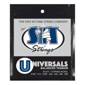 SIT SU107 UNIVERSALS BALANCED TENSION 7-STRING ELECTRIC POWER WOUND NICKEL ELECTRIC
