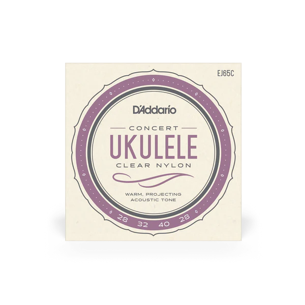 D'Addario Clear Nylon Concert Ukulele Strings 28|32|40|28