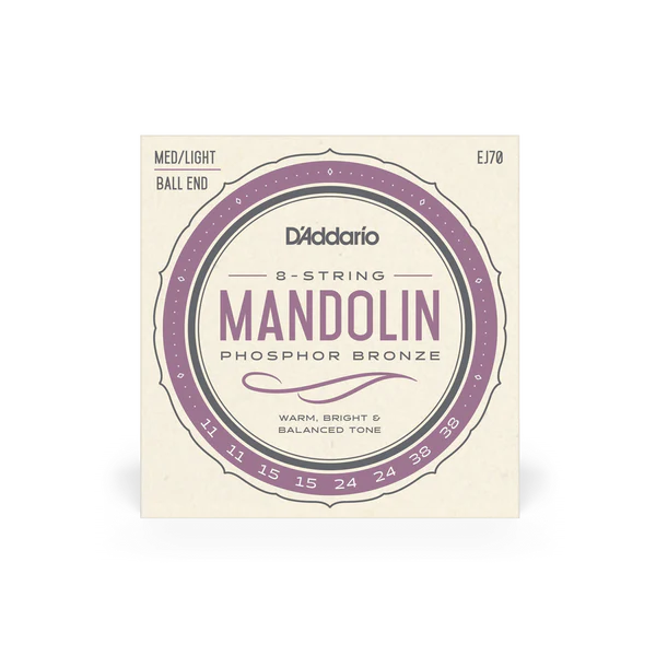 D'Addario phosphor Bronze Med/Light Ball End Mandolin Strings
