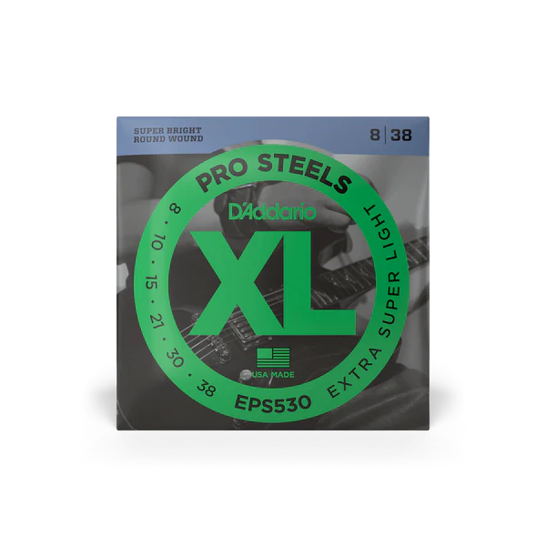 D'Addario XL Pro Steels Extra Super Light Electric Guitar Strings 8|38
