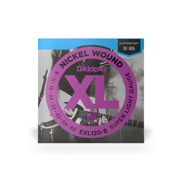 D'Addario 8-String XL Nickel Wound Super Light Strings 9|65
