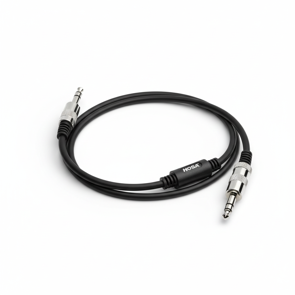 Hosa 3.5 mm TRS to 1/4 in TS Adapter