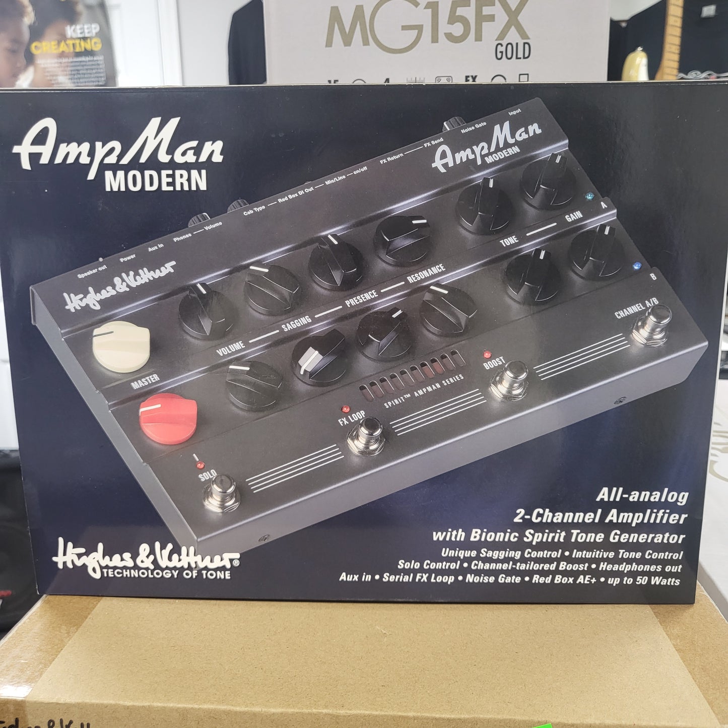 Hughes & Kettner AmpMan Modern 50-watt Guitar Amplifier Pedal