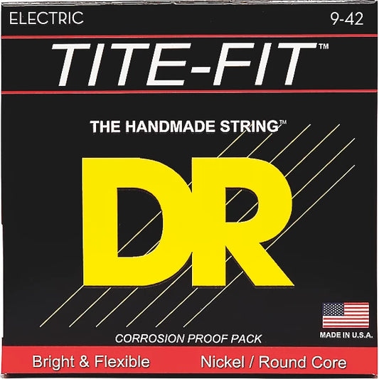 DR Tite-Fit Electric Guitar Strings 9-42 Nickel/Round Core