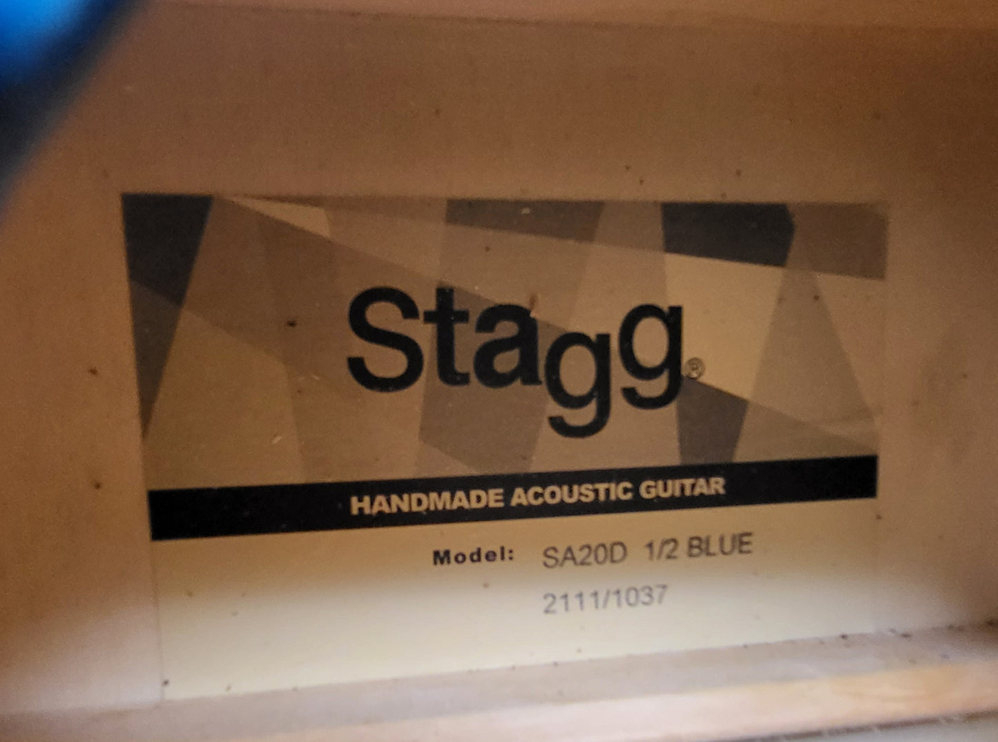 Stagg SA20D 1/2 Size Dreadnought Beginner Acoustic Guitar Blue