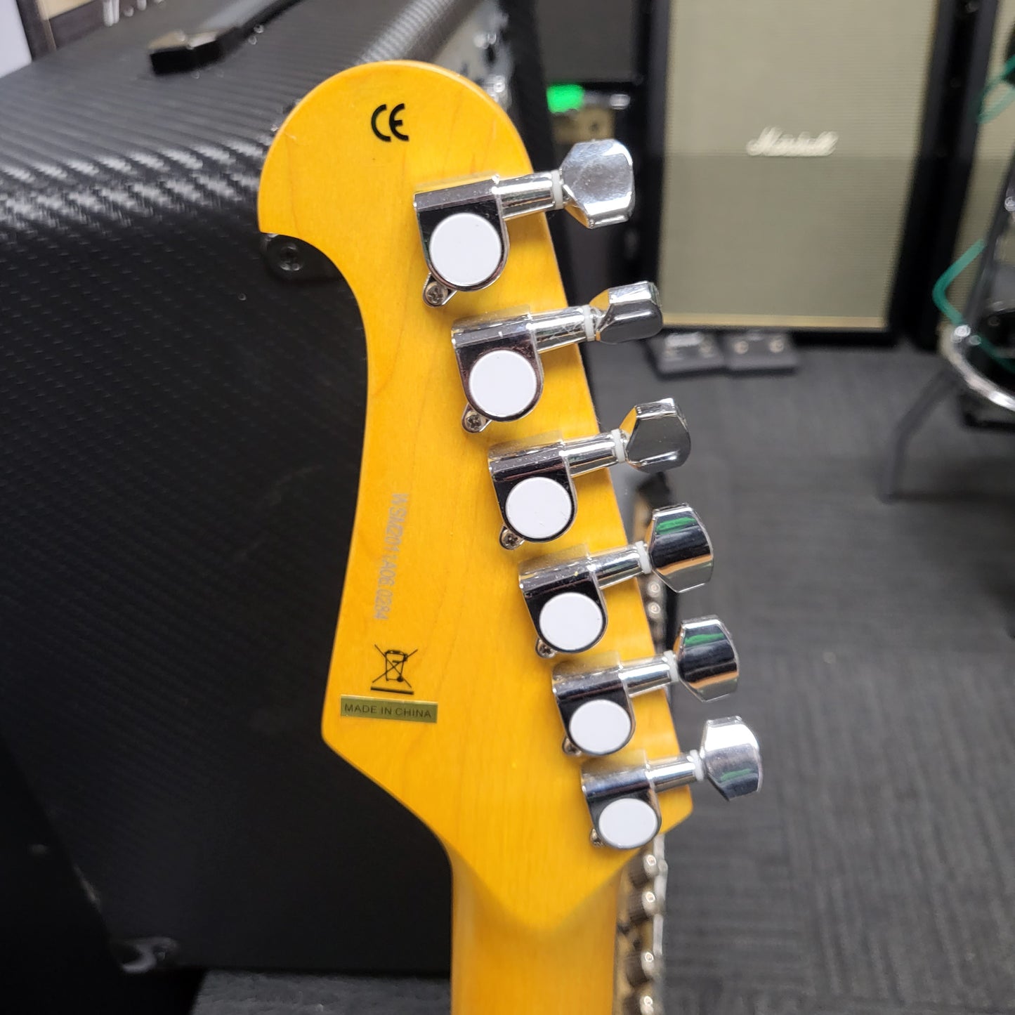 Monoprice Cali DLX Plus Solid Ash Electric Guitar - Cherry Burst