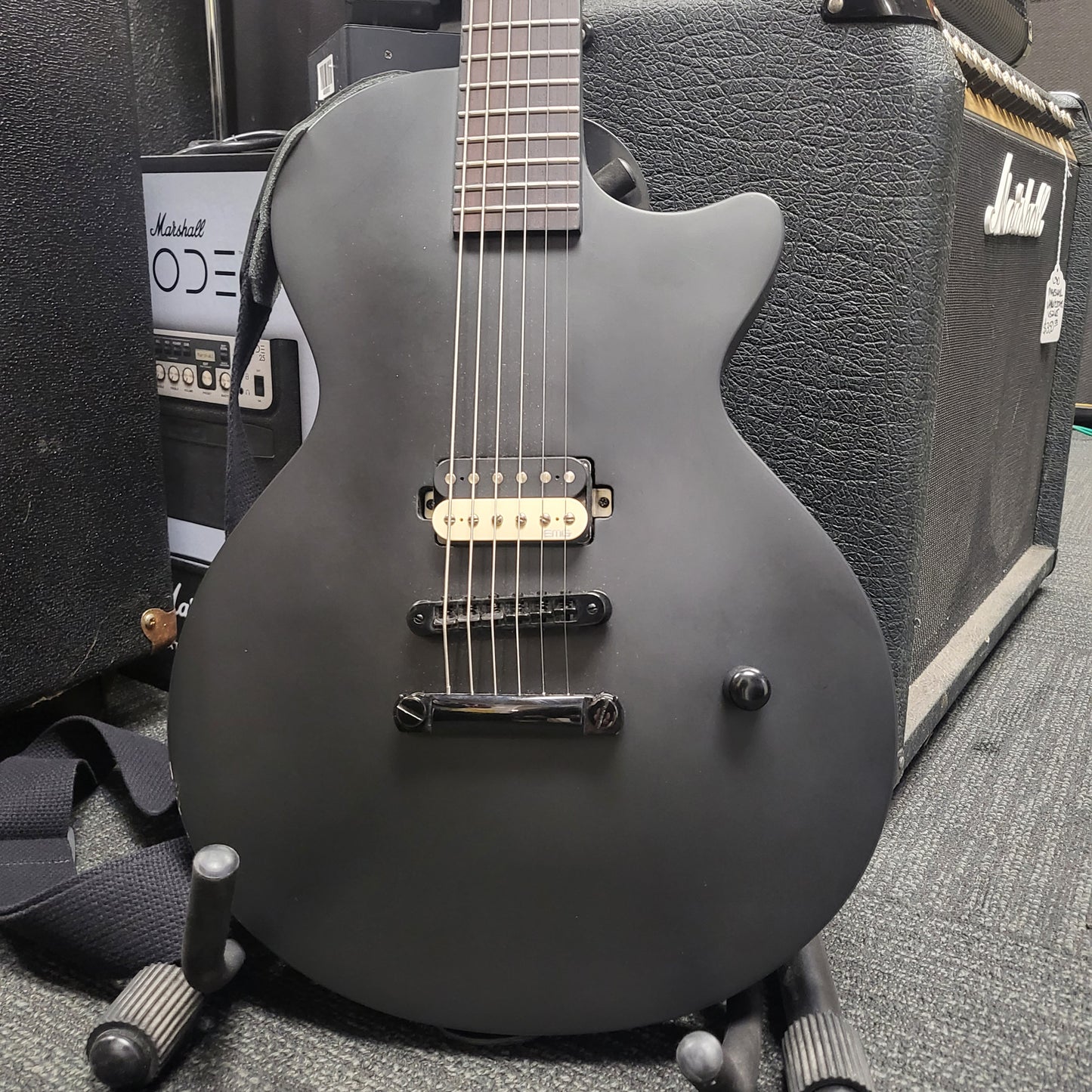 Firefly Single Cut Elite Baritone Electric Guitar Satin Black X1106