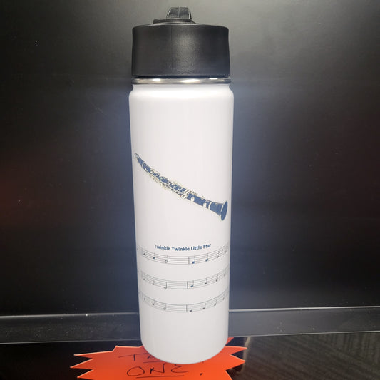 Water Bottle with Clarinet
