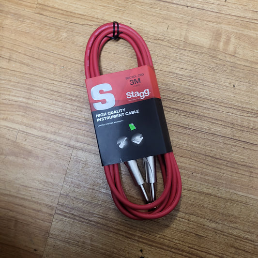 STAGG Instrument cable 3 m (10FT) Red