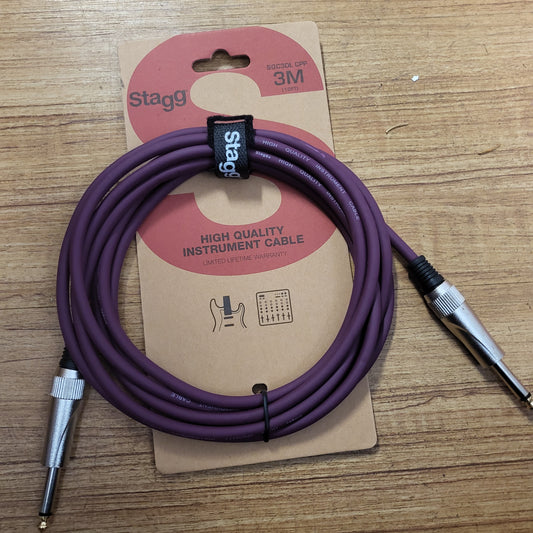 STAGG Instrument cable 3 m (10FT) Purple