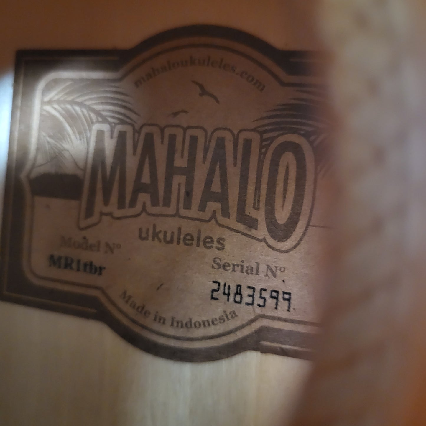Mahalo Soprano Ukulele Brown Model MR1tbr