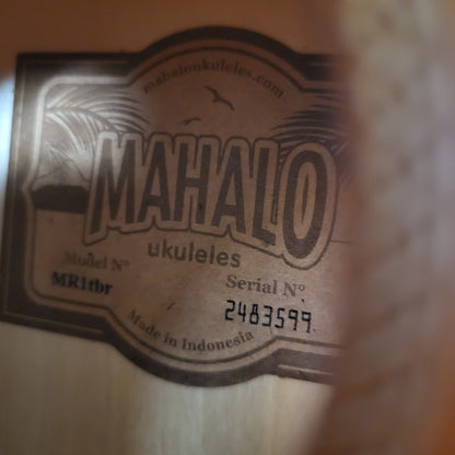 Mahalo Soprano Ukulele Brown Model MR1tbr
