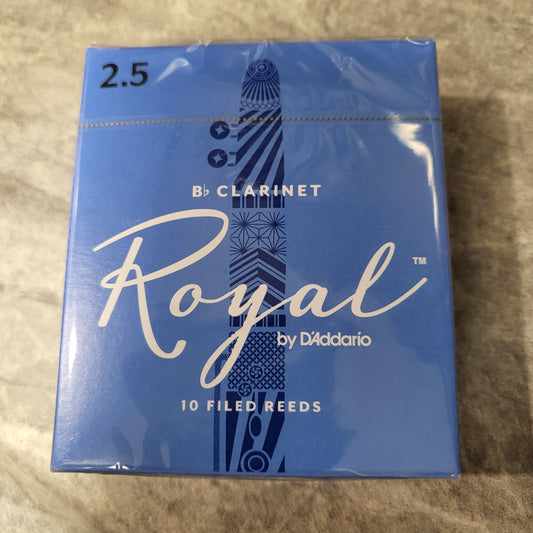 Royal by D'Addario Bb Clarinet Reeds 2.5 10-pack
