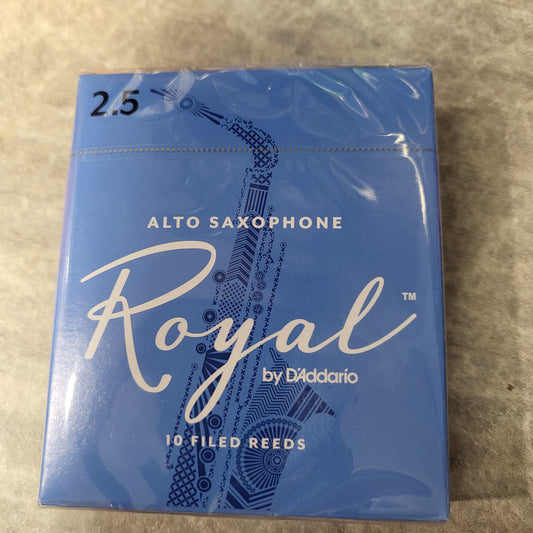 Royal by D'Addario Alto Saxophone Reeds  2.5 10-pack