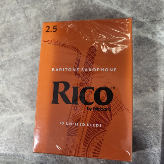 Rico Baritone Saxophone Reeds 2.5 10 Pack