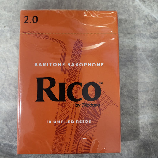 Rico Baritone Saxophone Reeds 2.0 10 pack