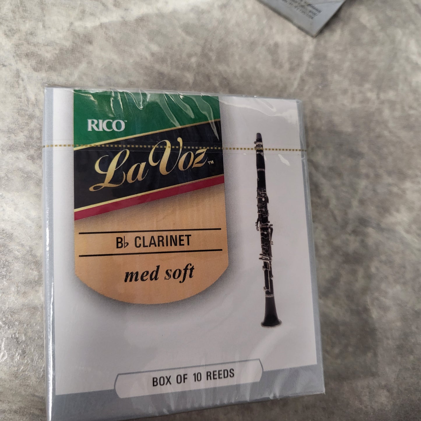 La Voz by Rico Bb Clarinet Reeds Medium Soft 10 Pack