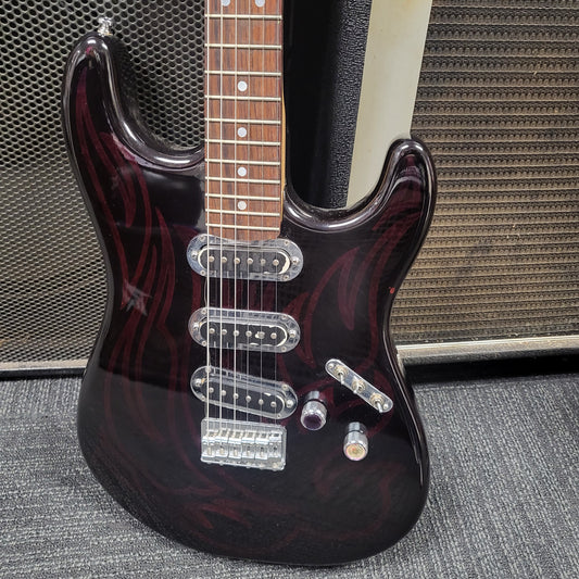 Custom Black and Purple Electric Guitar - Used