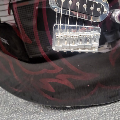 Custom Black and Purple Electric Guitar - Used