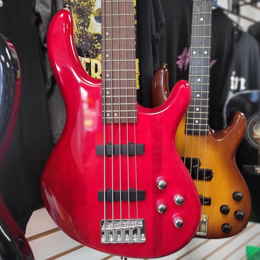 Cort Action v Plus 5-String Bass Candy Red New