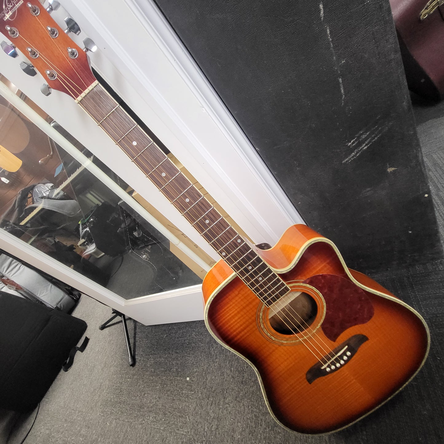 Oscar Schmidt by Washburn Acoustic Guitar OG22CEFYS