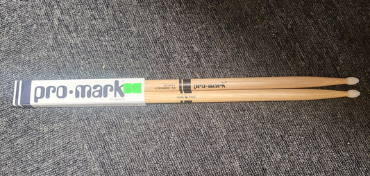 Promark Hickory Forward 5A Nylon Tip Drum Sticks