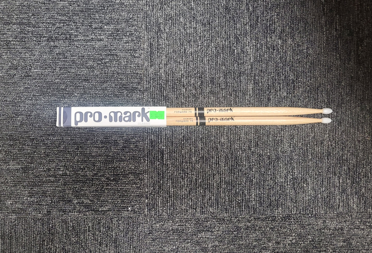 Promark Hickory Forward 7A Nylon Tip Drum Sticks