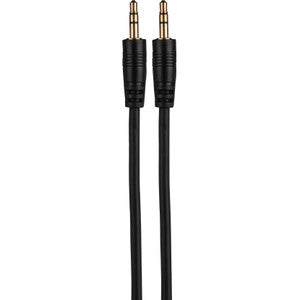 3.5mm Stereo Male to Male Audio Cable Dual Shielded with Gold Plated Connectors 3 ft.