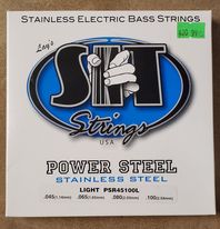 SIT STRINGS STAINLESS ELECTRIC BASS STRINGS PSR45100L LIGHT POWER STEEL STAINLESS BASS