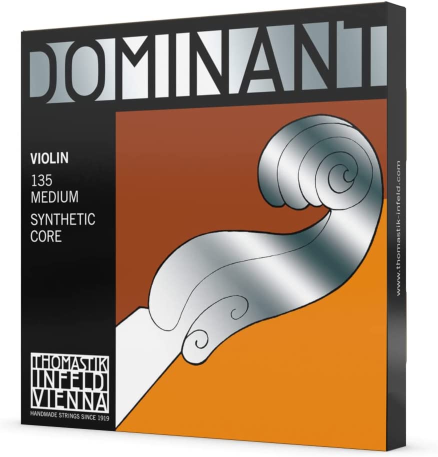 Thomastik-Infeld 135 Dominant Violin Strings, Complete Set, 135, 4/4 Size, with Aluminum Wound Ball End E String