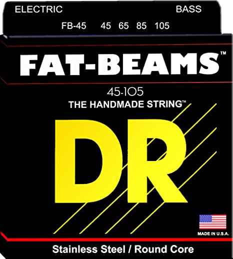 DR FAT-BEAMS Stainless Steel / Round Core 45-105 Bass Strings