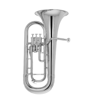 F. E. Olds Euphonium 4 Valve - Silver