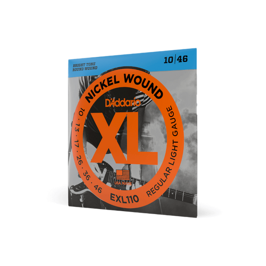 D'Addario EXL110 XL Nickel Wound Electric Guitar Strings - .010-.046 Regular Light