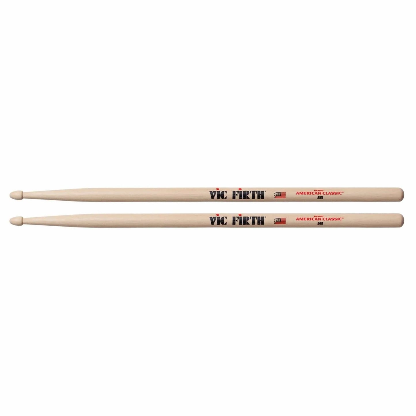 Vic Firth 5B Wood Tip American Classic Hickory Drumsticks