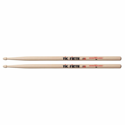 Vic Firth 5B Wood Tip American Classic Hickory Drumsticks