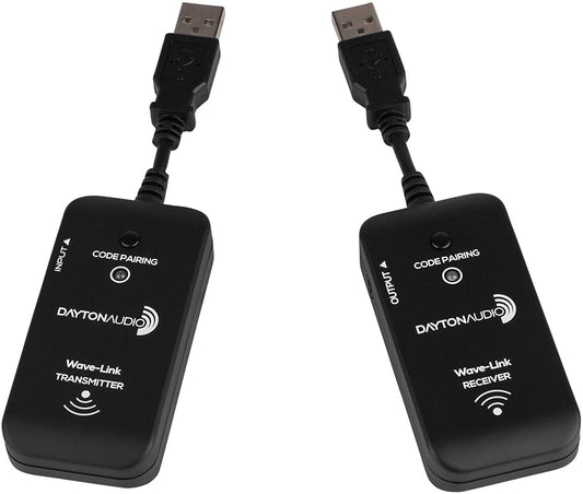 Dayton Audio Wave-Link WLS System 2.4 GHz Full Range Wireless Audio Transmitter & Receiver System