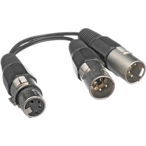 CB2-403 Female XLR to Dual Male XLR Y Cable Adapter