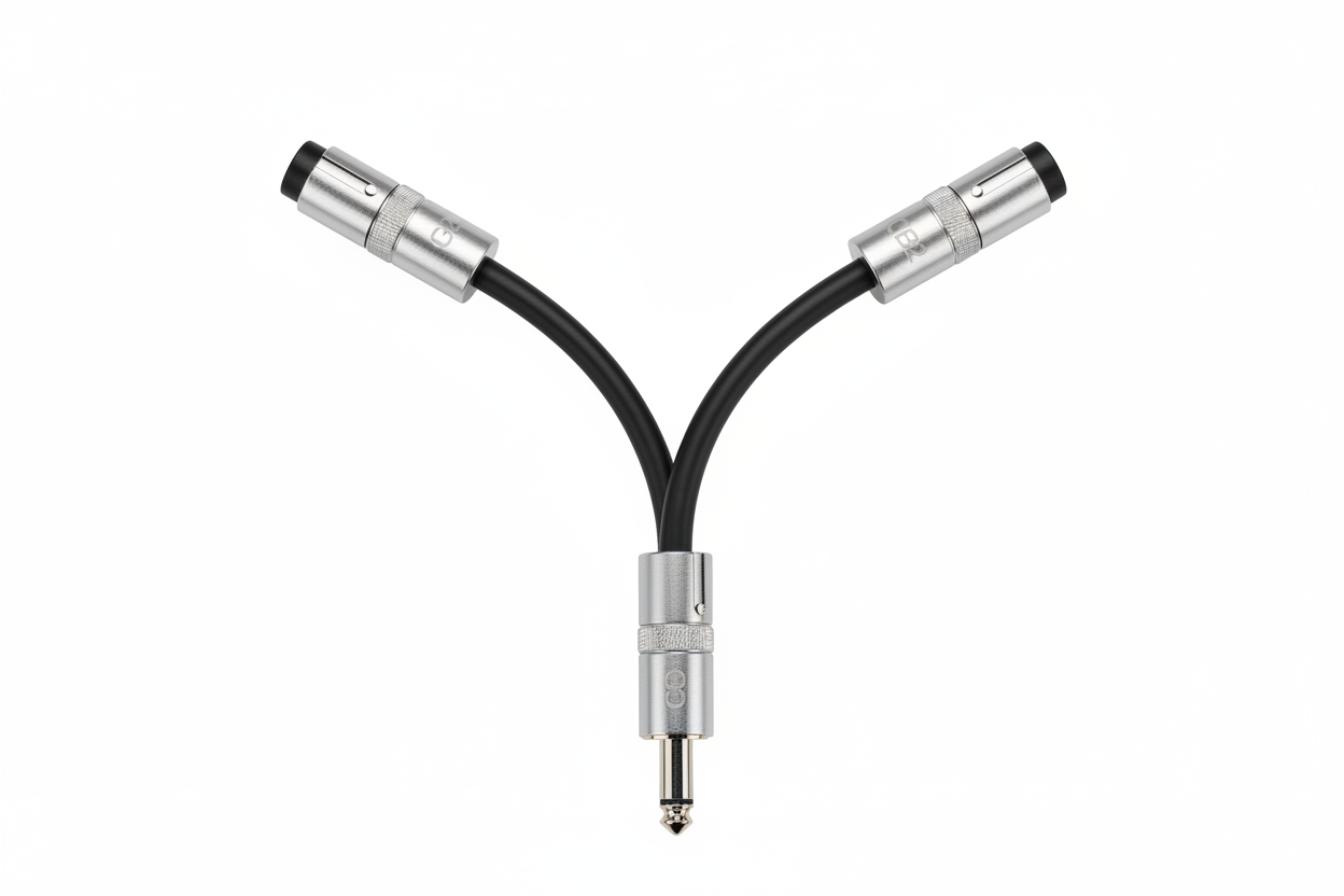 CB2 XLR Male to 2 Female