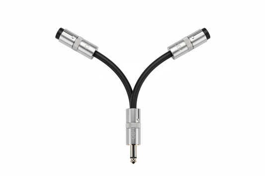CB2 XLR Male to 2 Female