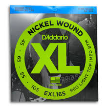 D'addario XL EXL165 Nickel Wound Med Light Bass Strings 45-105