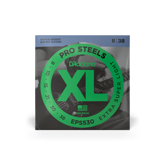 D'Addario XL Pro Steels Extra Super Light Electric Guitar Strings 8|38