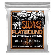 Ernie Ball 2813 Slinky Flatwound Electric Bass Strings 45-105