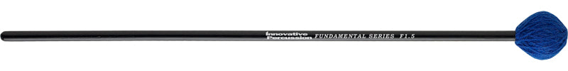 Innovative Percussion Fundamental Series Medium Marimba Mallets-Blue Yarn-Birch
